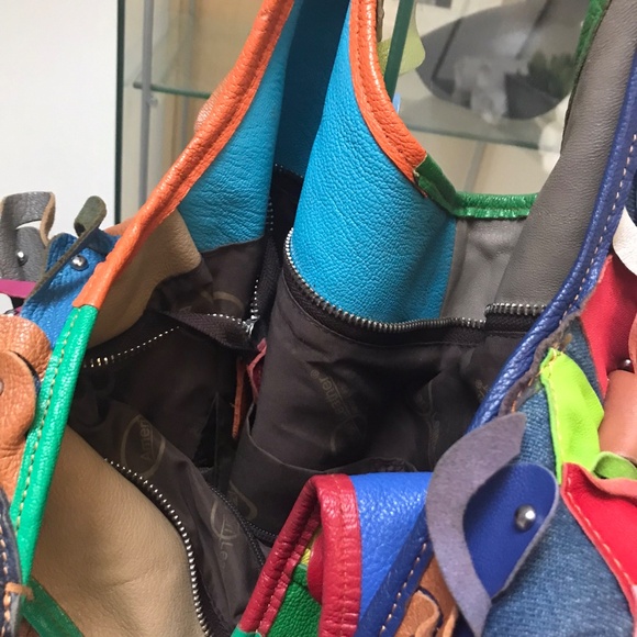 Unique, FABULOUS authentic Leather large bag NWOT - Picture 5 of 8